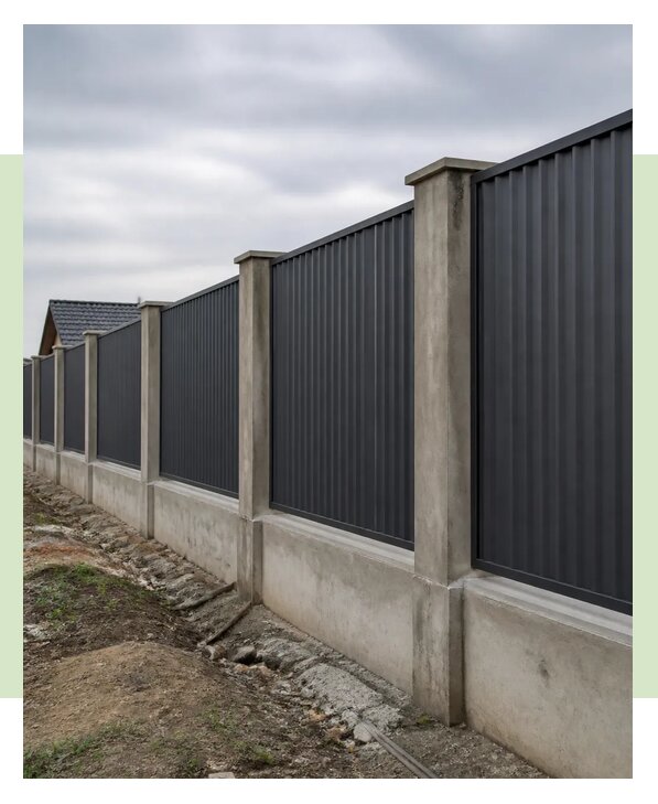 Бетонный забор с основанием в Верхнем Уфалее по цене от 6652 р. | ЗаборЭксеперт-Врф